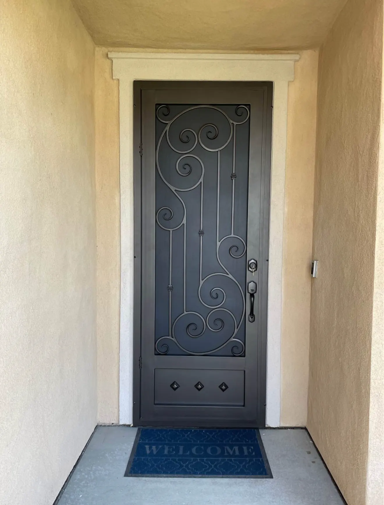 Ornate Wrought-Iron Security Doors